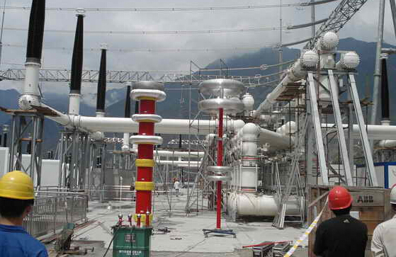 電力檢測試驗(yàn)現(xiàn)場