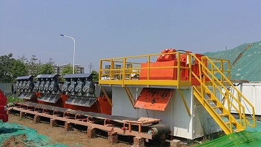河道清淤污泥脫水系統現場